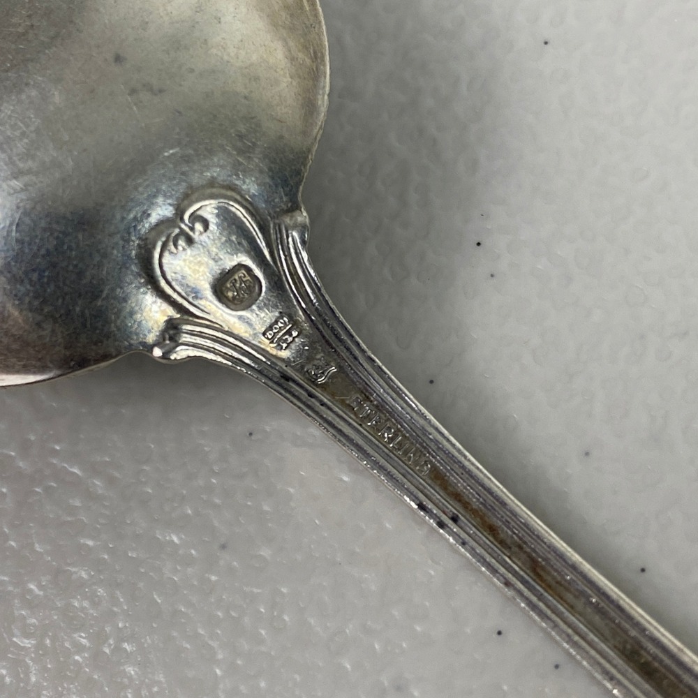 Mixed Sterling Silver Flatware  4oz Lot 8pc  Gorham Durgin Enamel Spoons Fork - Picture 4 of 10
